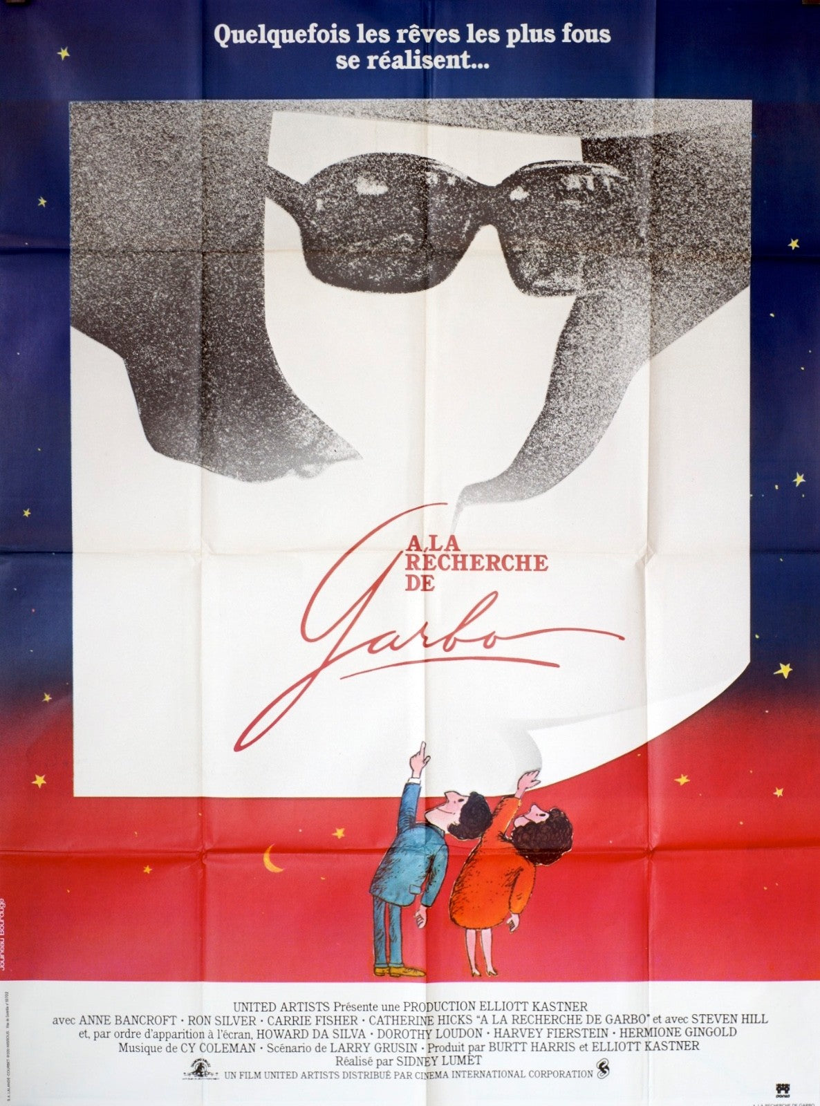 A LA RECHERCHE DE GARBO ANNA BANCROFT MOVIE POSTER ORIGINAL 120x160