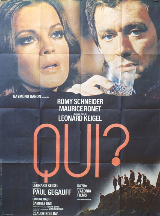 QUI ? ORIGINAL MOVIE POSTER 120x160 ROMY SCHNEIDER