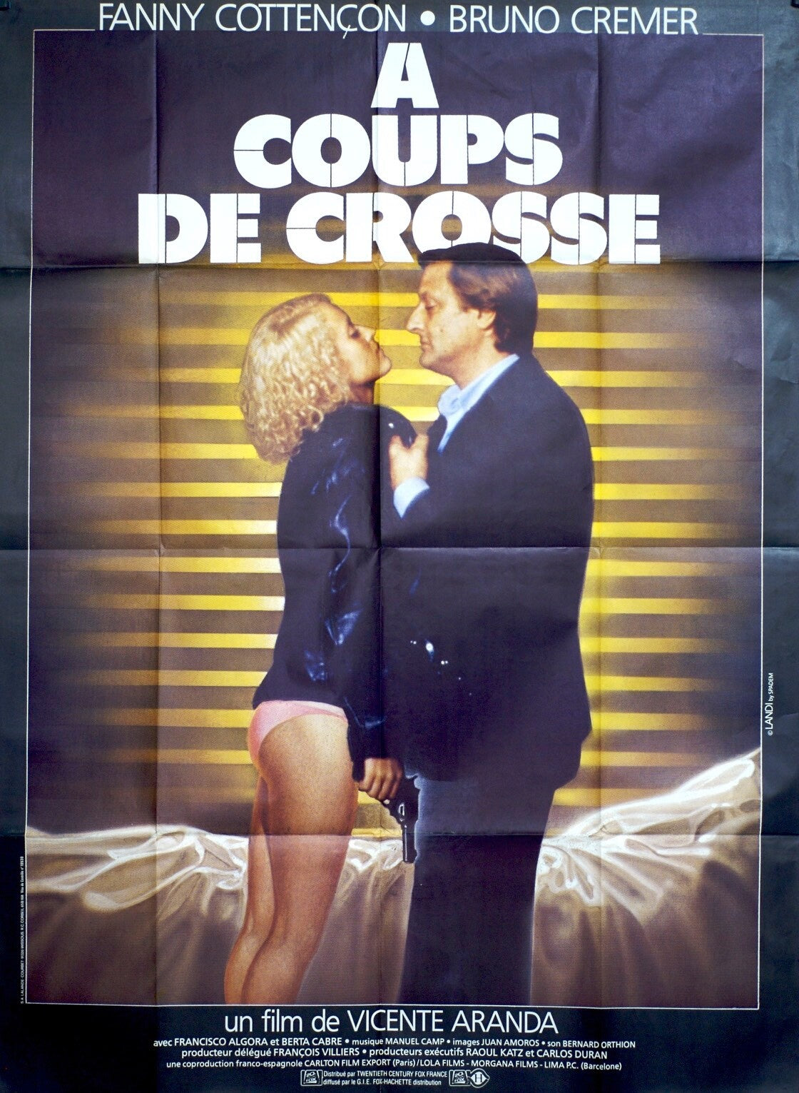 A COUPS DE CROSSE MOVIE POSTER ORIGINAL 120x160 FANNY COTTENÇON