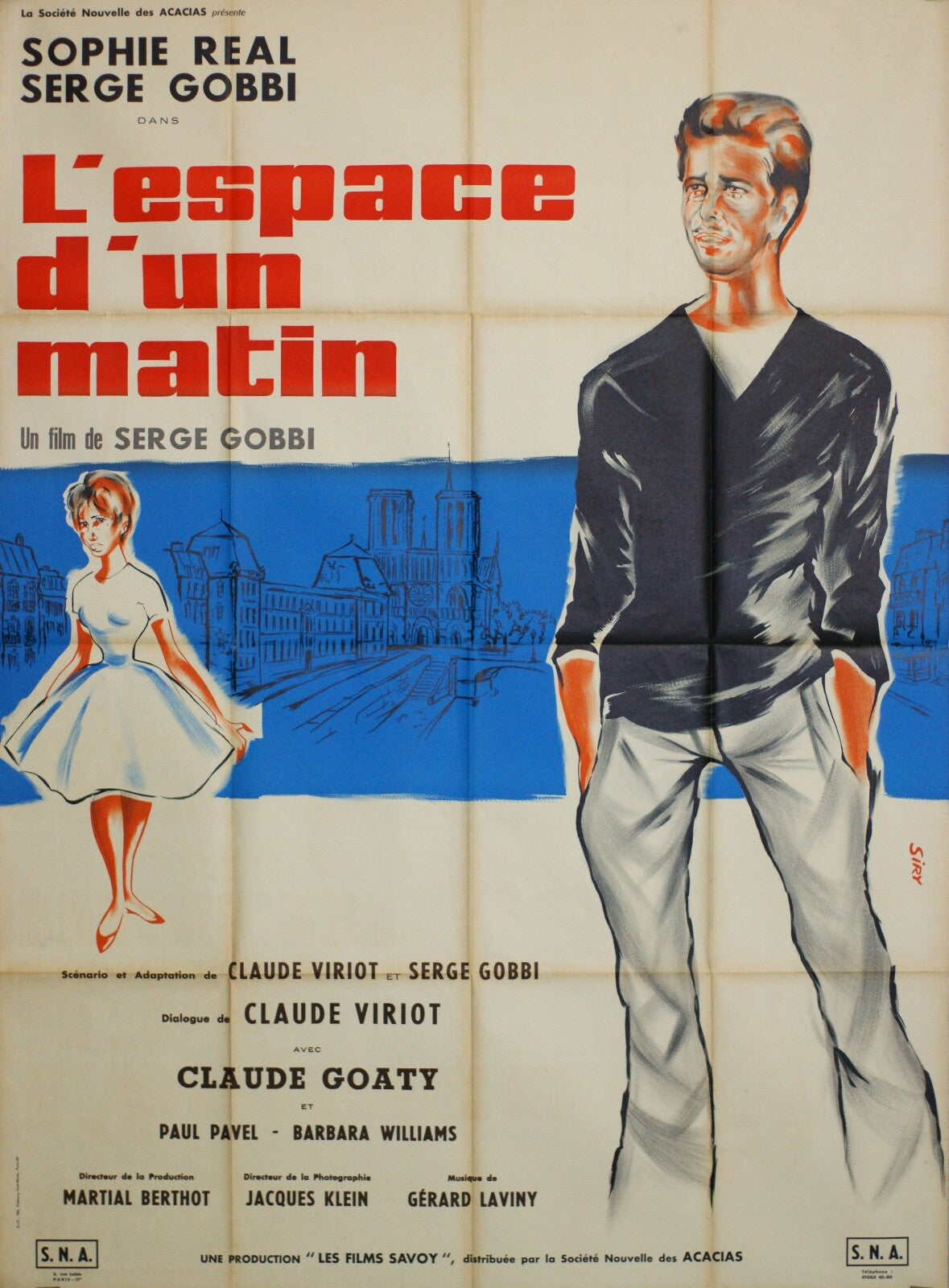 L’ESPACE D’UN MATIN 120X160 ORIGINAL MOVIE POSTER SOPHIE REAL
