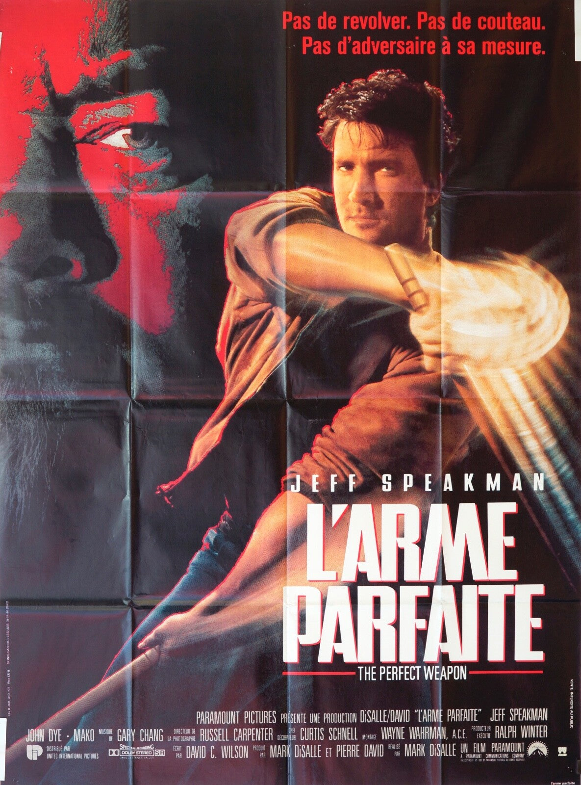 L’ARME PARFAITE MOVIE POSTER ORIGINAL 120x160 JEFF SPEAKMAN