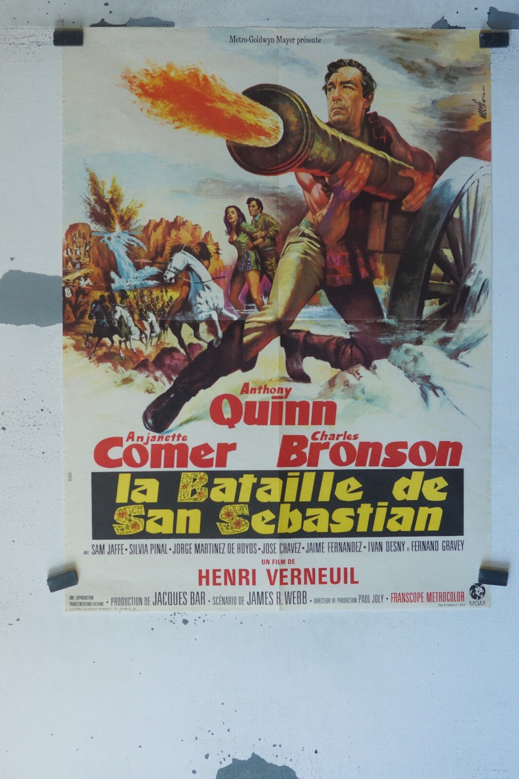 LA BATAILLE DE SAN SEBASTIEN ORIGINAL POSTER (60X80) ISABELLE ADJANI