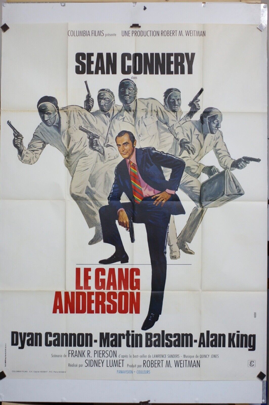LE GANG ANDERSON ORIGINAL MOVIE POSTER 120x160 SEAN CONNERY