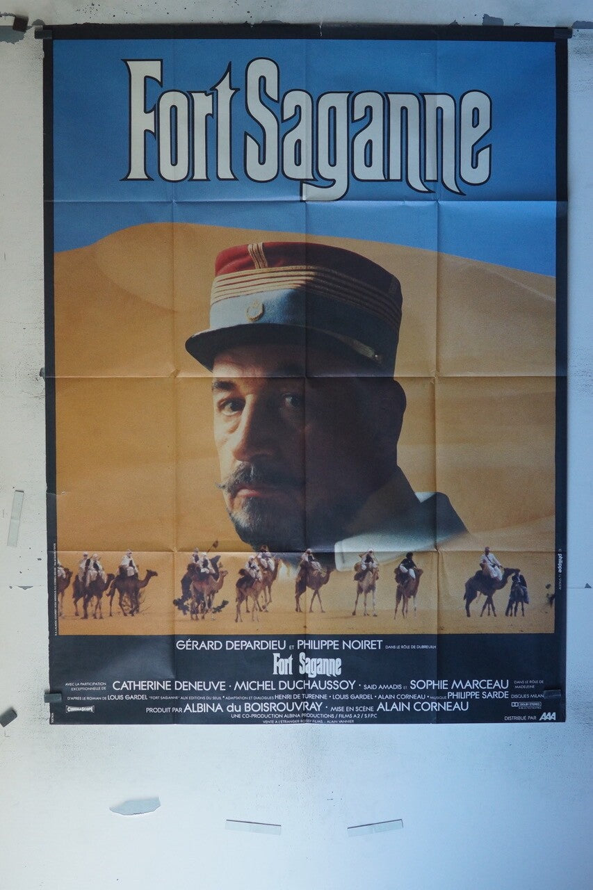 FORT SAGANNE MOVIE POSTER ORIGINAL 120x160 GERARD DEPARDIEU – PHILIPPE NOIRET