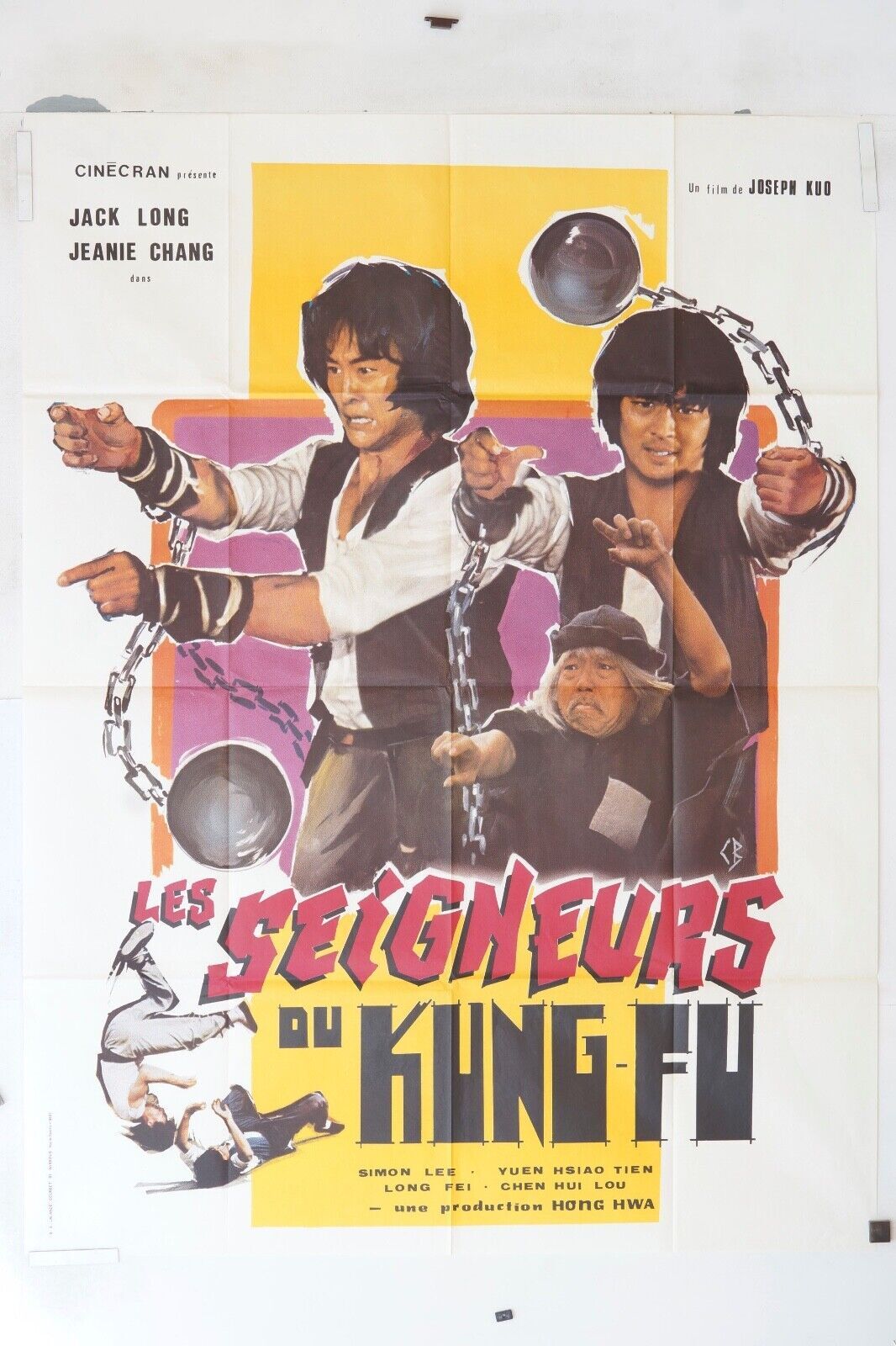 LES SEIGNEURS DU KUNG FU ORIGINAL MOVIE POSTER 120x160 JACK LONG