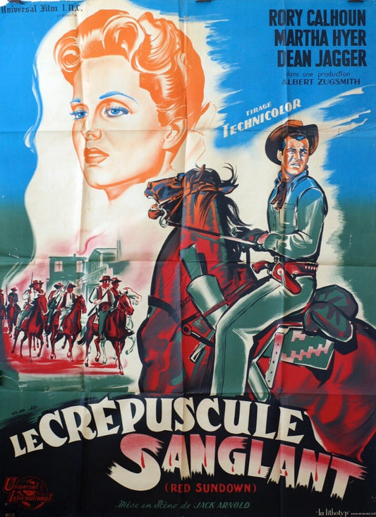 LE CRÉPUSCULE SANGLANT MOVIE POSTER ORIGINAL 120x160 MARTHA HYER