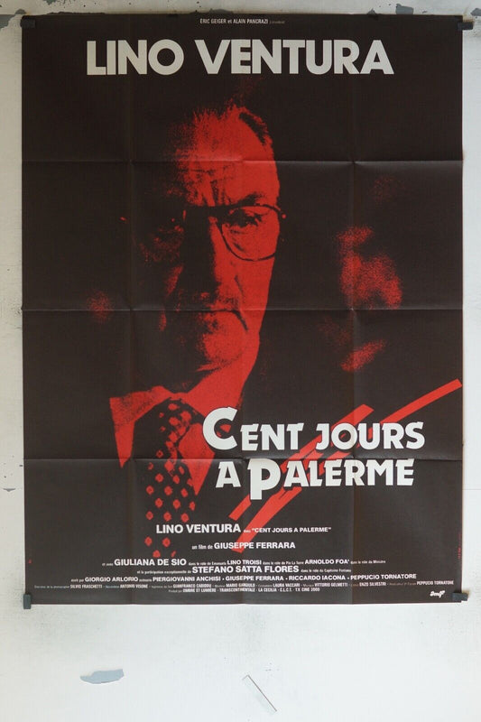 CENT JOURS À PALERME MOVIE POSTER ORIGINAL 120x160 LINO VENTURA