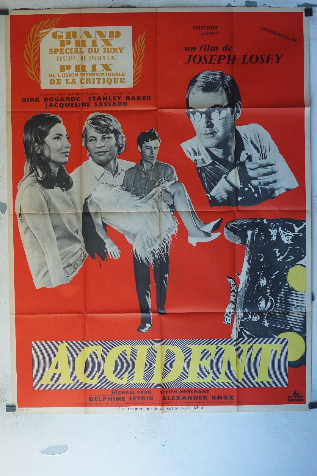 ACCIDENT POSTER ORIGINAL 120x160 JOSEPH LOSEY