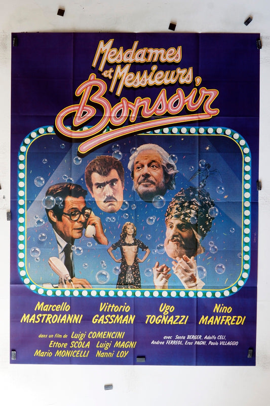 MESDAMES &amp; MESSIEURS BONSOIR MARCELLO MOVIE POSTER ORIGINAL 120x160