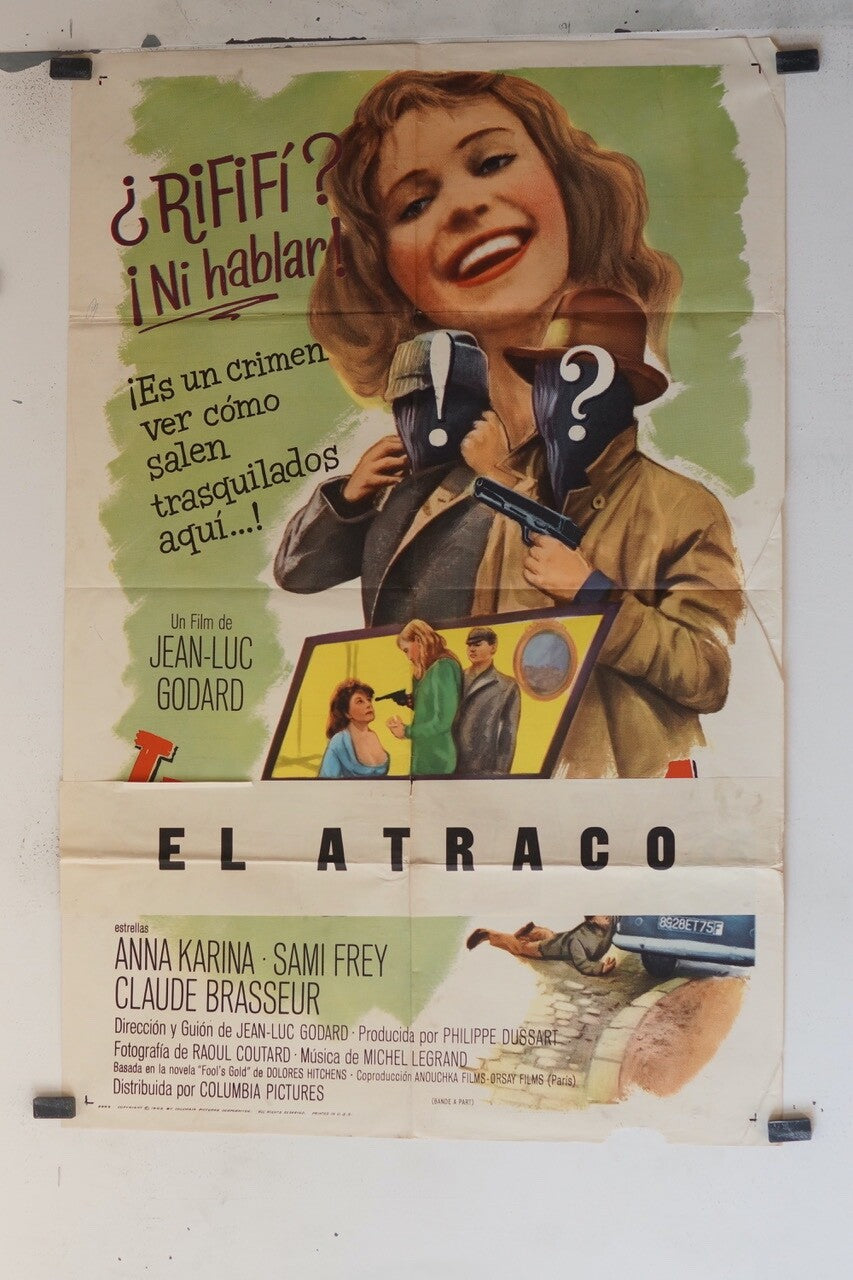 ATRACO (EL) (70X100) 1964 ORIGINAL MOVIE POSTER ANNA KARINA, SAMI FREY