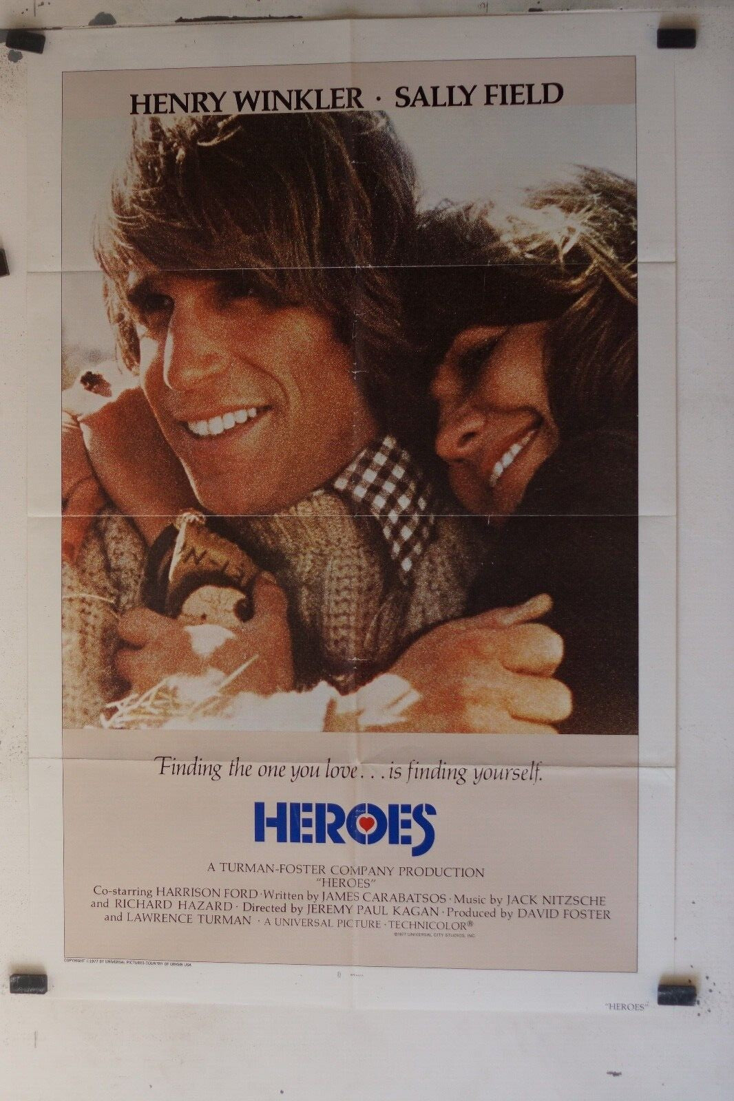 HEROES MOVIE POSTER ORIGINAL (69x103),  Jeremy Kagan, Henry Winkler