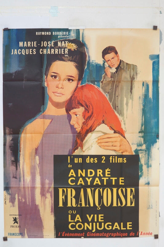 FRANÇOISE OU LA VIE CONJUGALE MOVIE POSTER ORIGINAL (120X160) JACQUES CHARRIER