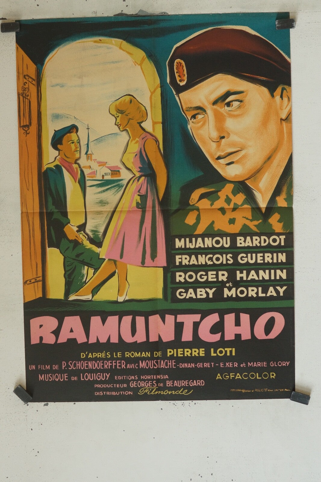 RAMUNTCHO MOVIE POSTER ORIGINAL 60X80 MIJANOU BARDOT, FRANCOIS GUERIN