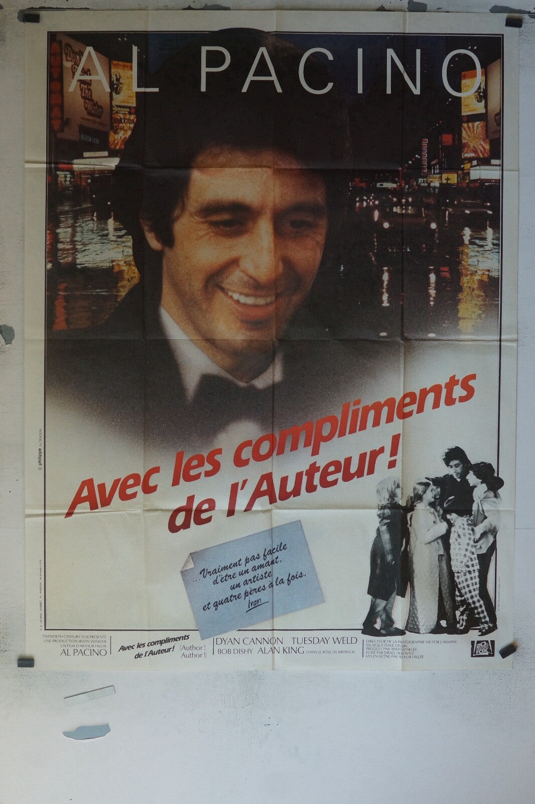 AVEC LES COMPLIMENTS DE L’AUTEUR MOVIE POSTER ORIGINAL 120x160 YVES BOISSET