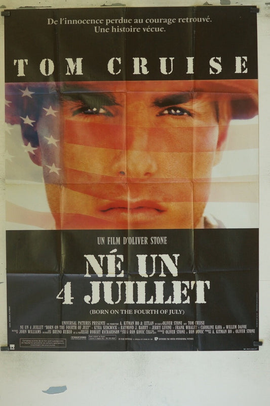 NÉ UN 4 JUILLET POSTER ORIGINAL120x160 TOM CRUISE