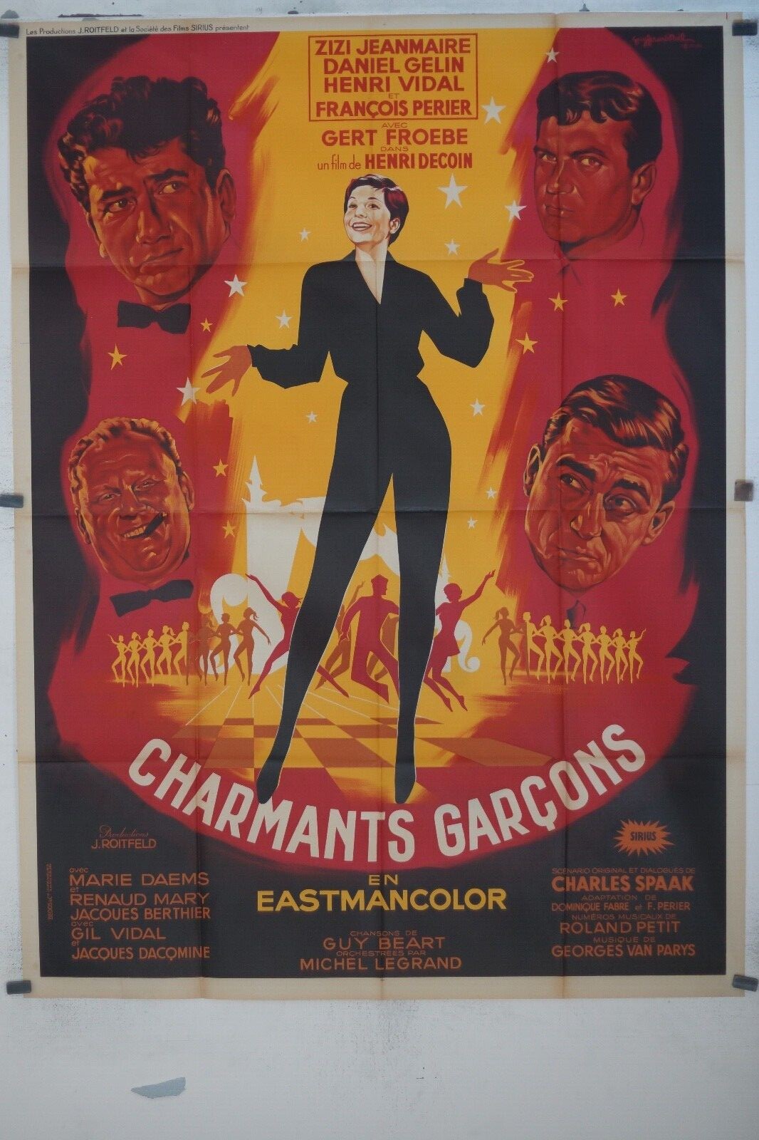 CHARMANTS GARÇONS MOVIE POSTER ORIGINAL (120x160) DECOIN, JEANMAIRE