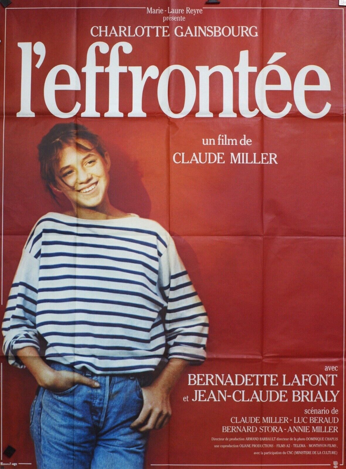 L’ÉFFRONTÉE MOVIE POSTER ORIGINAL120x160  CHARLOTTE GAINSBOURG