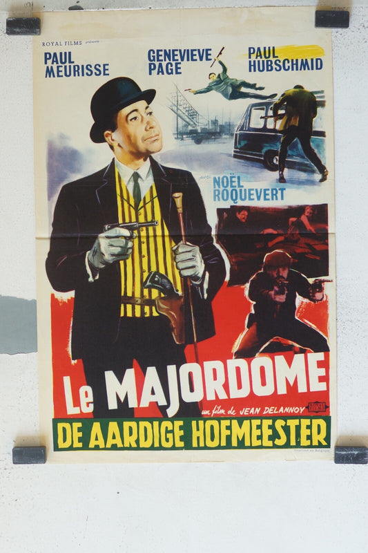 MAJORDOME (LE) (POSTER ORIGINAL) 30X55 Paul Meurisse , Genevieve Page