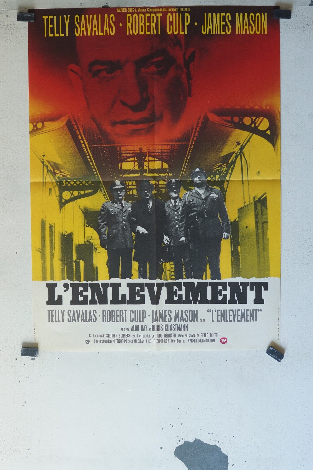 ENLEVEMENT (L’) MOVIE POSTER ORIGINAL (57X80) Robert Culp , Aldo Ray