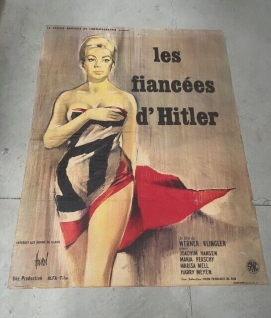 LES FIANCÉES D'HITLER, WERNER KUNGLER, MOVIE POSTER ORIGINAL 120x160
