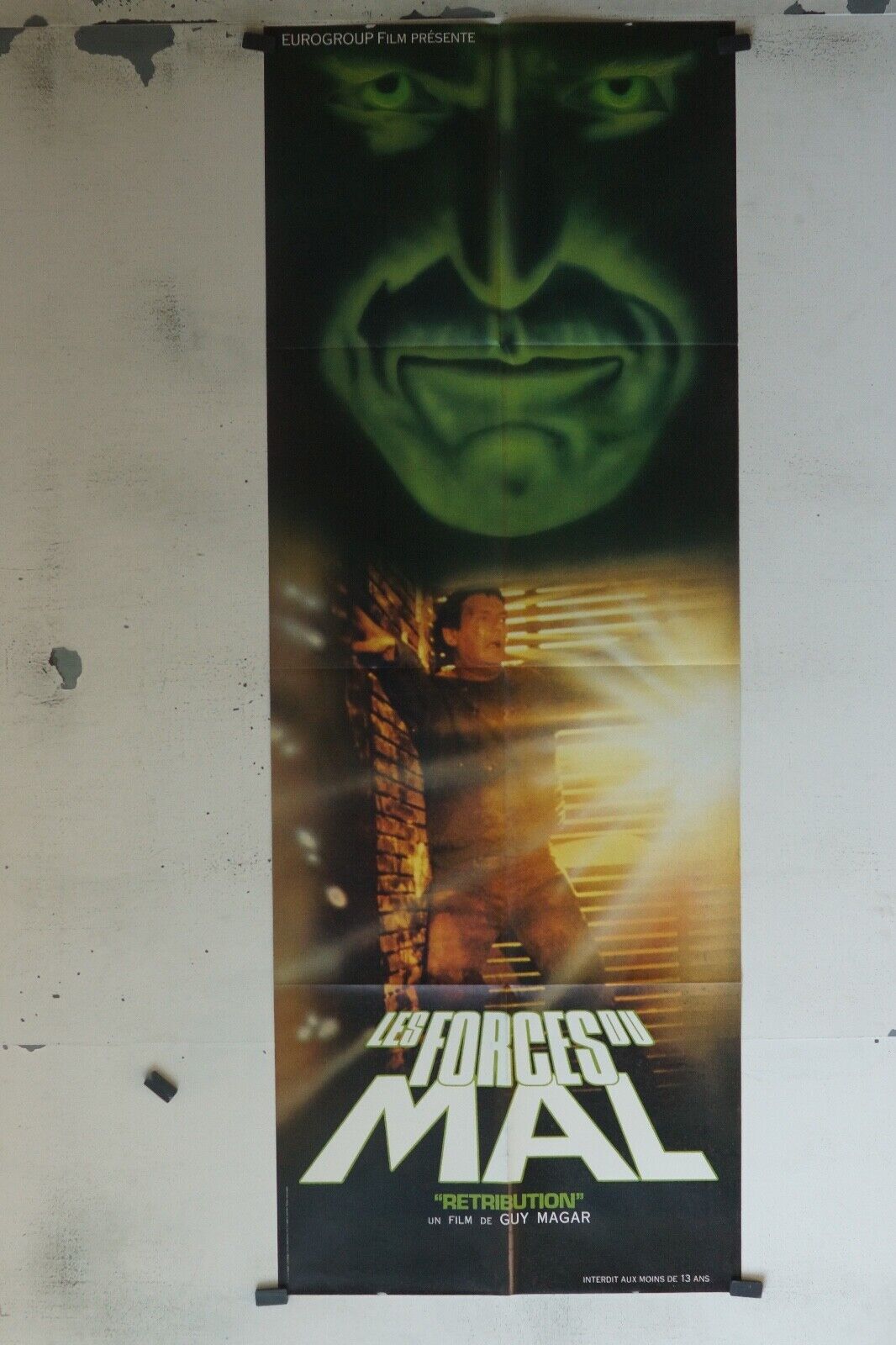 LES FORCES DU MAL MOVIE POSTER ORIGINAL 60x160 GUY MAGAR
