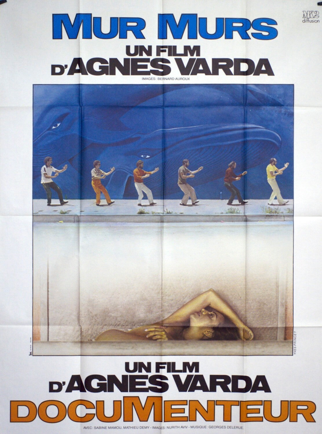 MUR MURS MOVIE POSTER ORIGINAL 120x160 AGNÈS VARDA