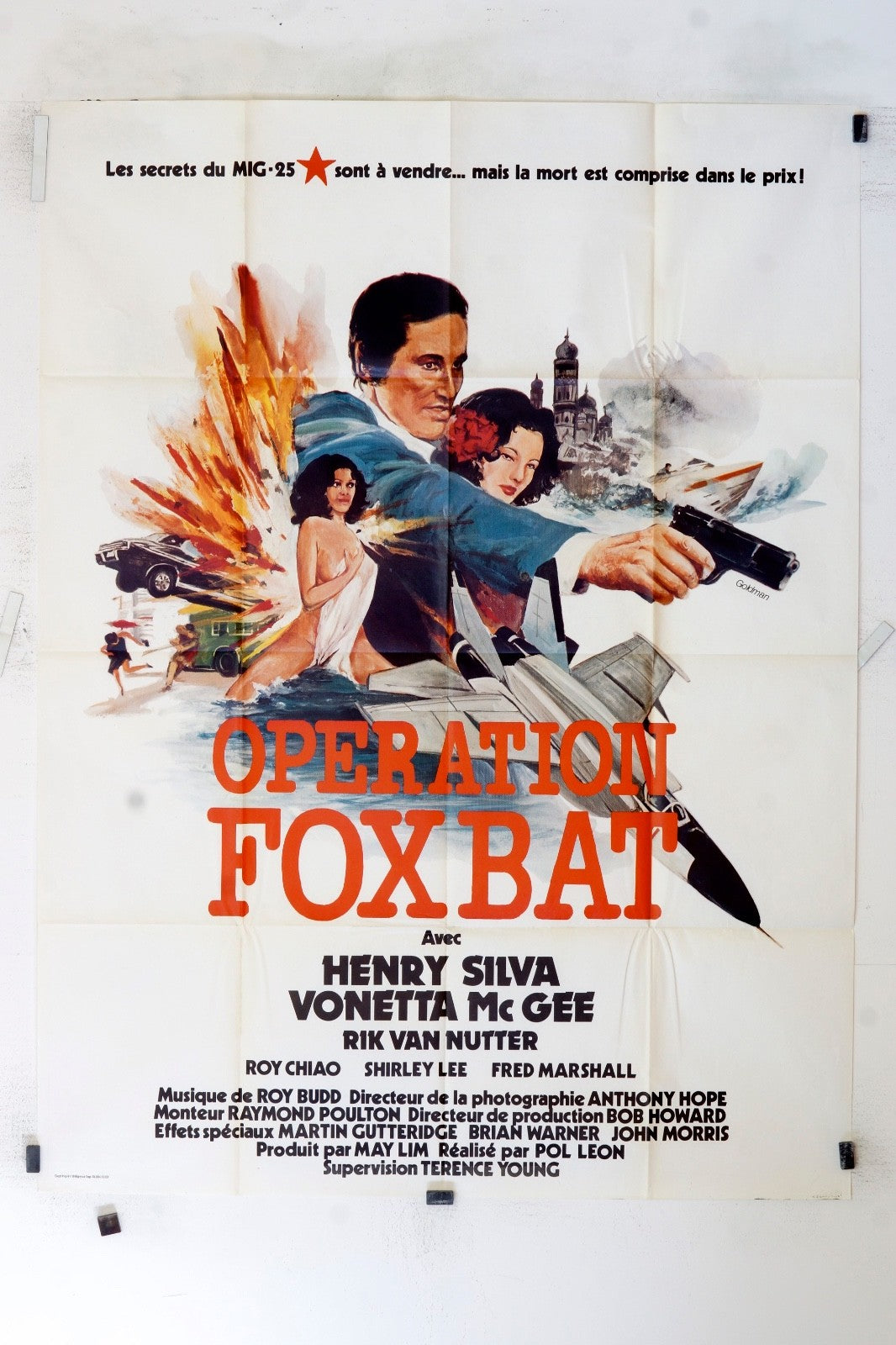 OPERATION FOX BAT HENRI SILVA POSTER ORIGINAL (120x160)