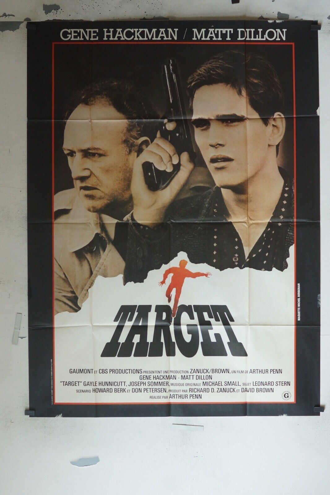 TARGET MOVIE POSTER ORIGINAL 60x160 GENE HACKMAN