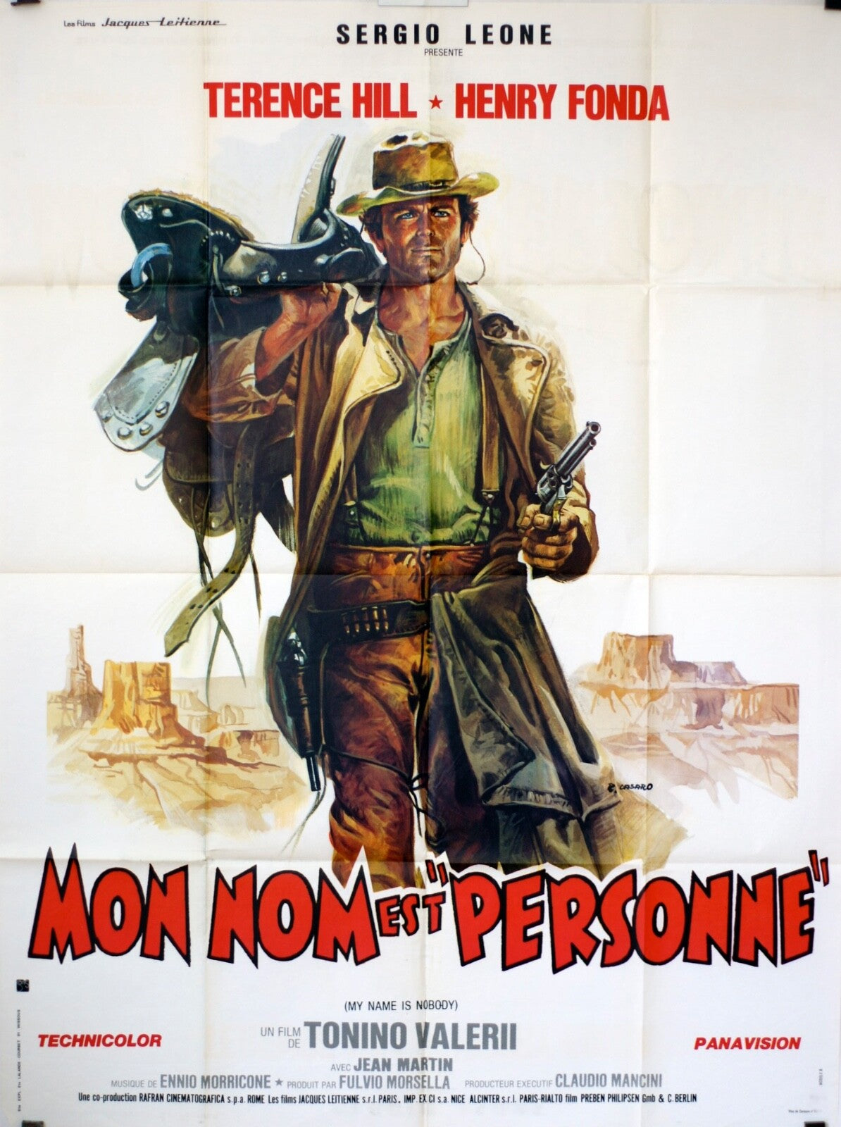 MON NOM EST PERSONNE MOVIE POSTER ORIGINAL 120x160 TERENCE HILL