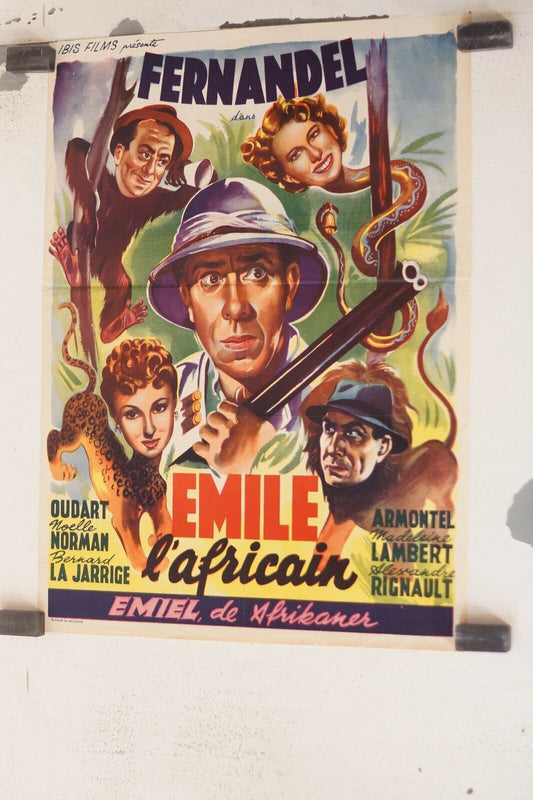 EMILE L’AFRICAIN (Belge) ORIGINAL 30x55