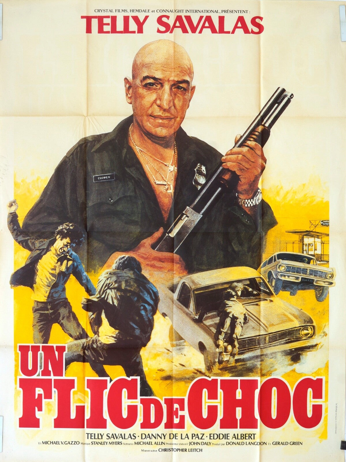 UN FLIC DE CHOC ORIGINAL MOVIE POSTER 120x160 TELLY SAVALAS