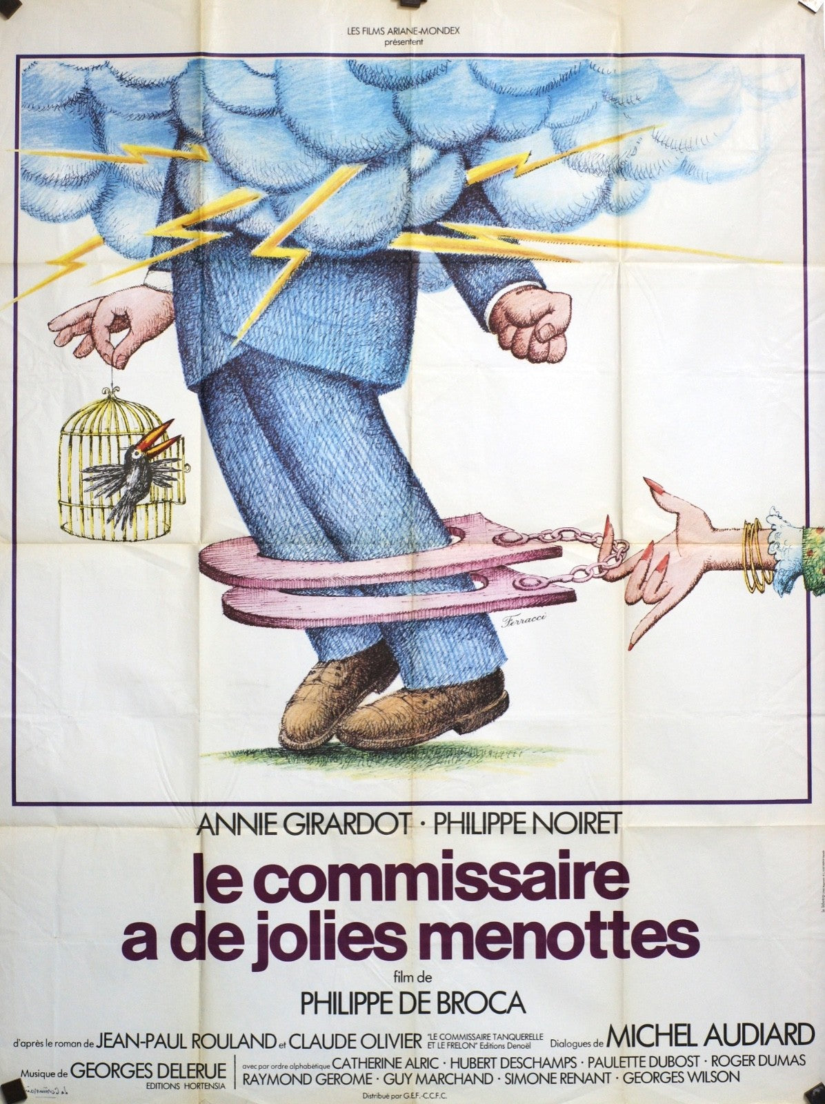 LE COMMISSAIRE A DE JOLIES MENOTTES ANNIE GIRARDOT MOVIE POSTER ORIGINAL 120x160
