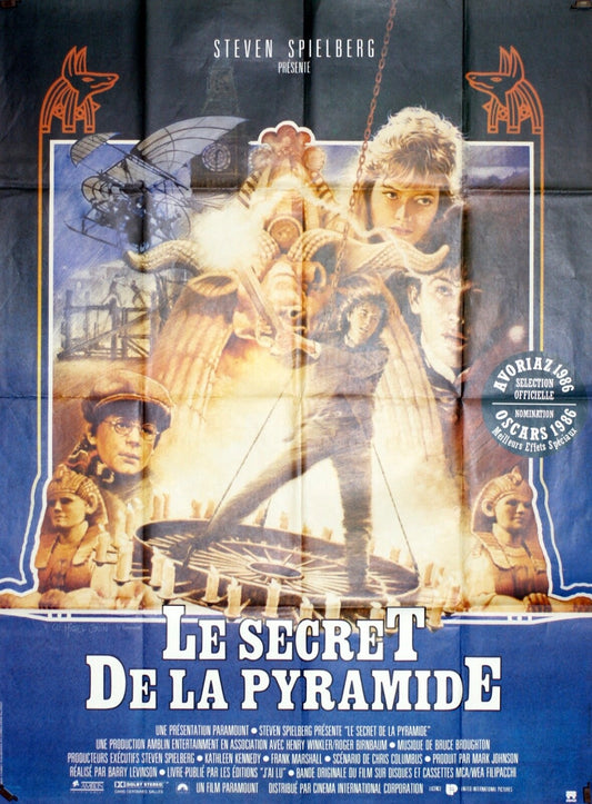 LE SECRET DE LA PYRAMIDE MOVIE POSTER ORIGINAL 120x160 STEVEN SPIELBERG