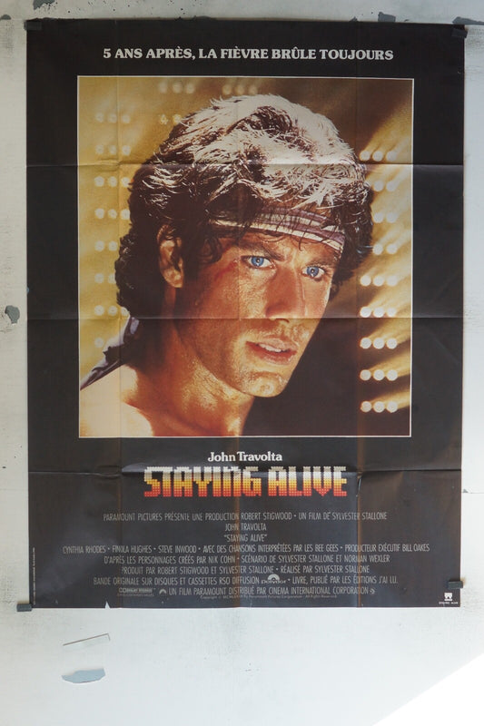 STAYING ALIVE MOVIE POSTER ORIGINAL 120x160 JOHN TRAVOLTA