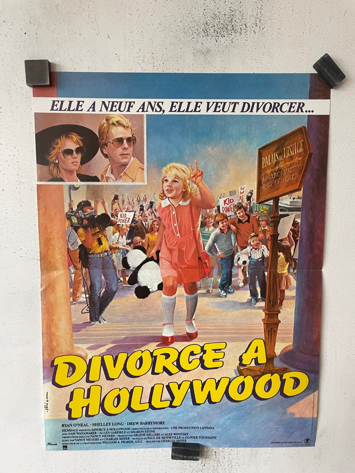 DIVORCE A HOLLYWOOD, movie poster ORIGINAL (40x60), RYAN O’NEAL