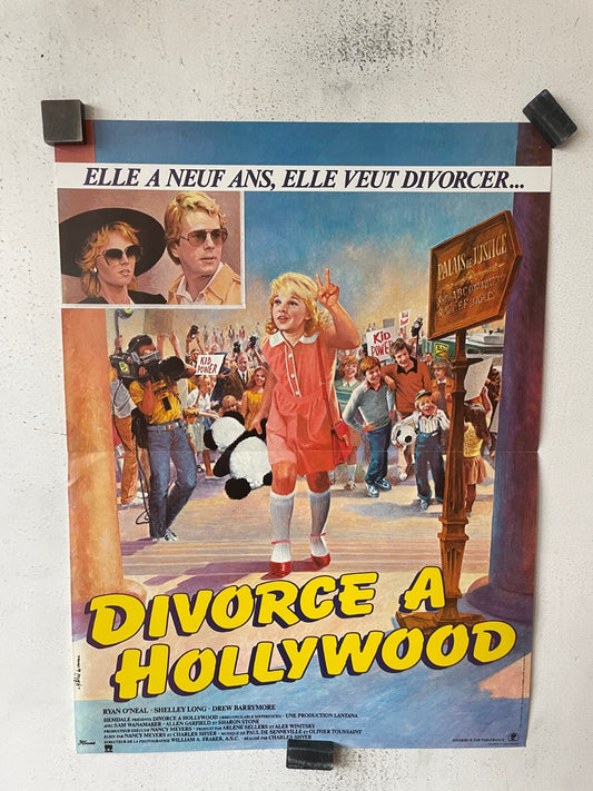 DIVORCE A HOLLYWOOD, movie poster ORIGINAL (40x60), RYAN O’NEAL