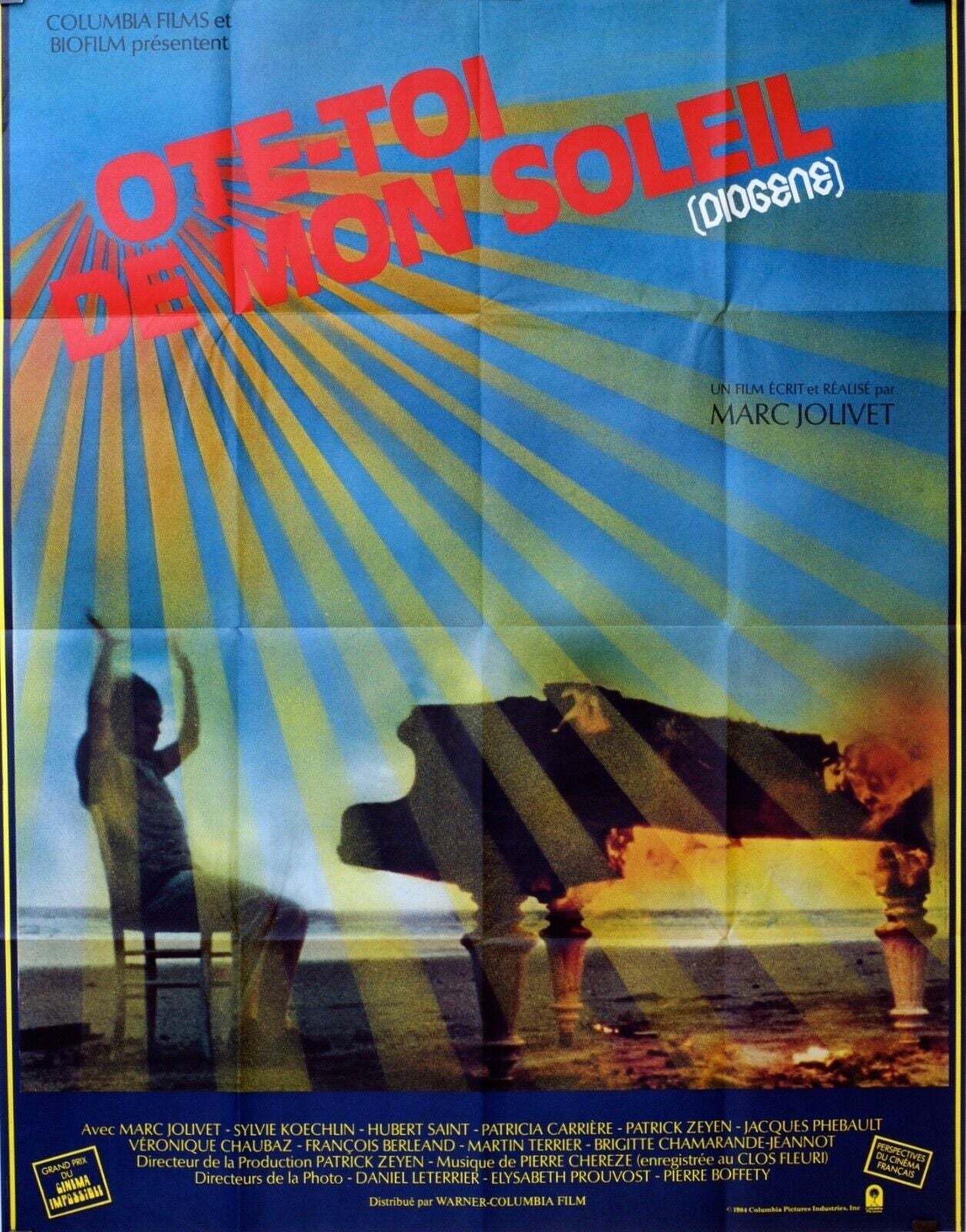 OTE-TOI DE MON SOLEIL POSTER ORIGINAL120x160 CHRISTIAN DE CHALONGE