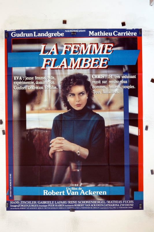 LA FEMME FLAMBÉE MATHIEU CARRIÈRRE ORIGINAL MOVIE POSTER 120x160