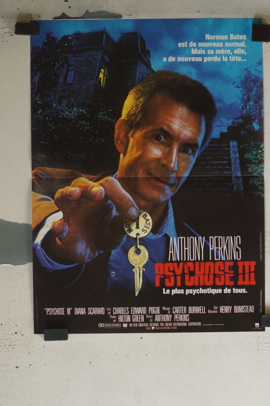 PSYCHOSE III ORIGINAL 40x60 ANTHONY PERKINS