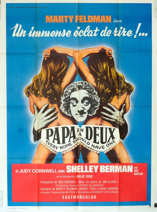 PAPA EN A DEUX MARTY FELDMAN MOVIE POSTER ORIGINAL (120X160)