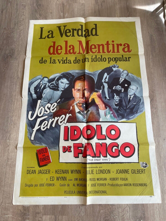 IDOLO DE FANGO MOVIE POSTER ORIGINAL VINTAGE  (70X100) DEAN JAGGER