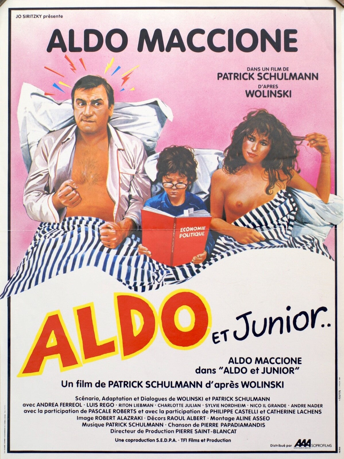 ALDO ET JUNIOR, ALDO MACCIONE (French Edition) MOVIE POSTER ORIGINAL 40x60