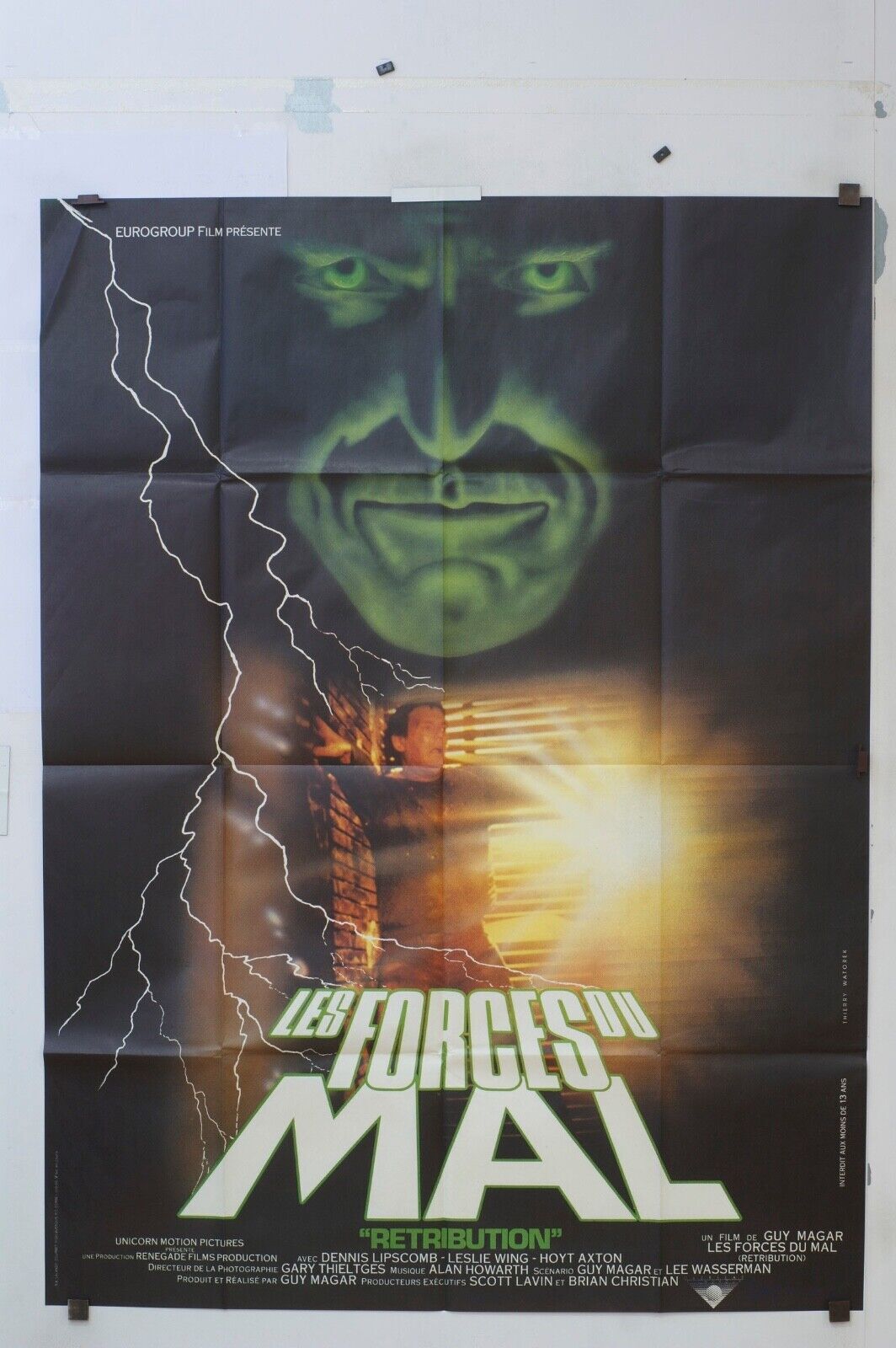 LES FORCES DU DU MAL POSTER ORIGINAL 120x160 BRIGITTE BARDOT