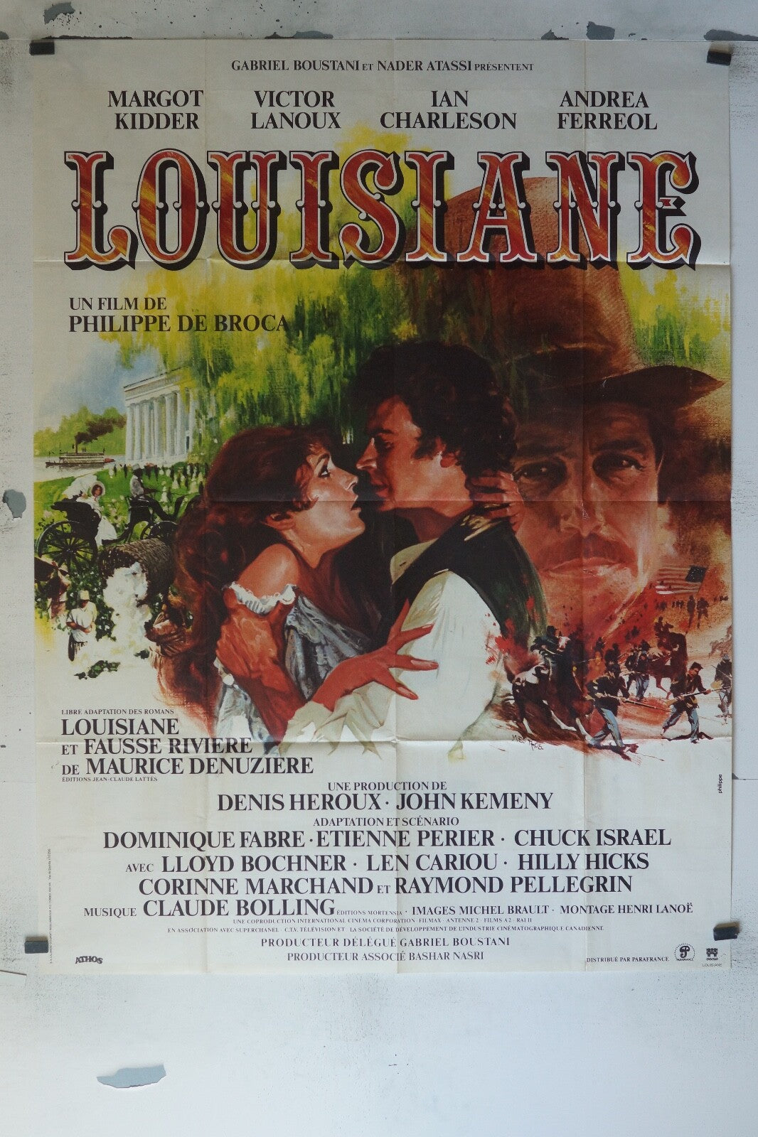 LOUISIANE MOVIE POSTER ORIGINAL 120x160 MARGOT KIDDER