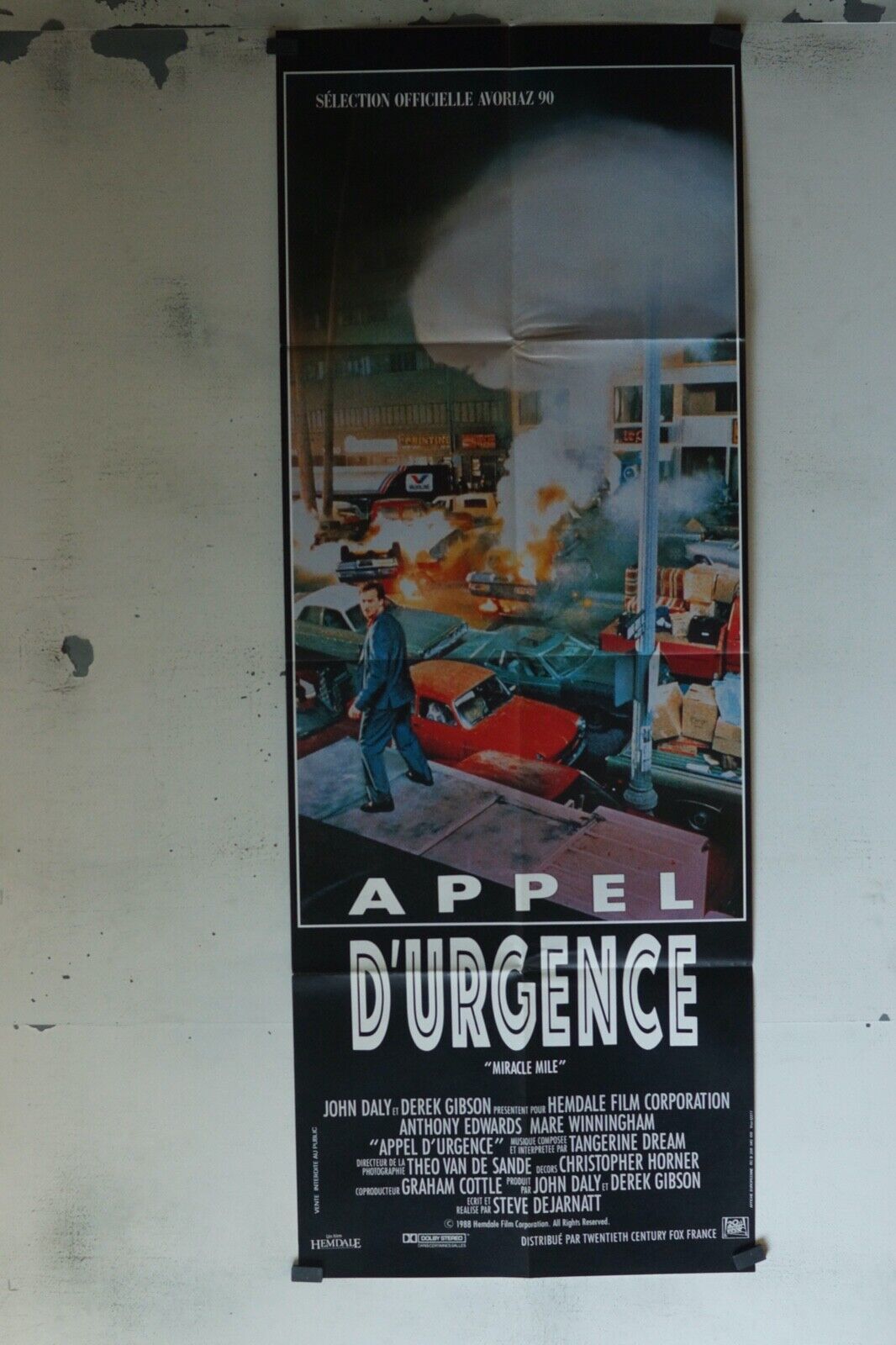 APPEL D'URGENCE, MOVIE POSTER ORIGINAL 60x160, ANTHONY EDWARDS
