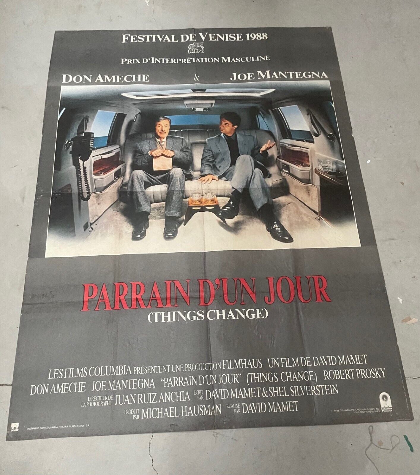 PARRAIN D'UN JOUR, DON AMECHE, MOVIE POSTER ORIGINAL  SUR KRAFT (120X160)