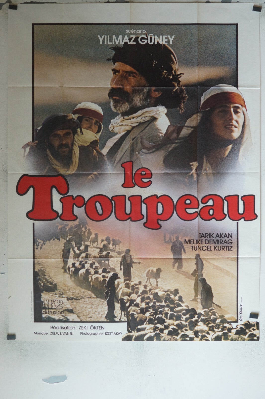 LE TROUPEAU MOVIE POSTER ORIGINAL 120x160 TARIK AKAN