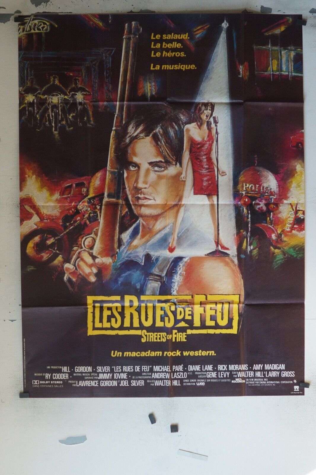 LES RUES DE FEU ORIGINAL 120x160 DIANE LANE