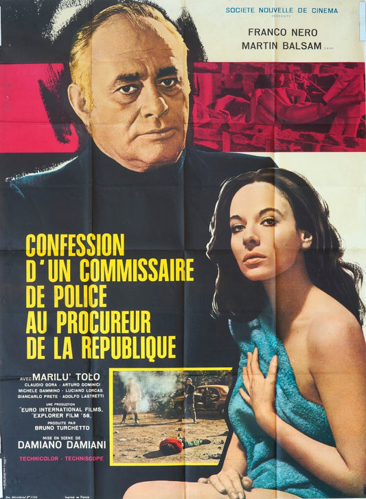 CONFESSION D’UN COMMISSAIRE DE POLICE AU PROCUREUR ORIGINAL MOVIE POSTER 120x160
