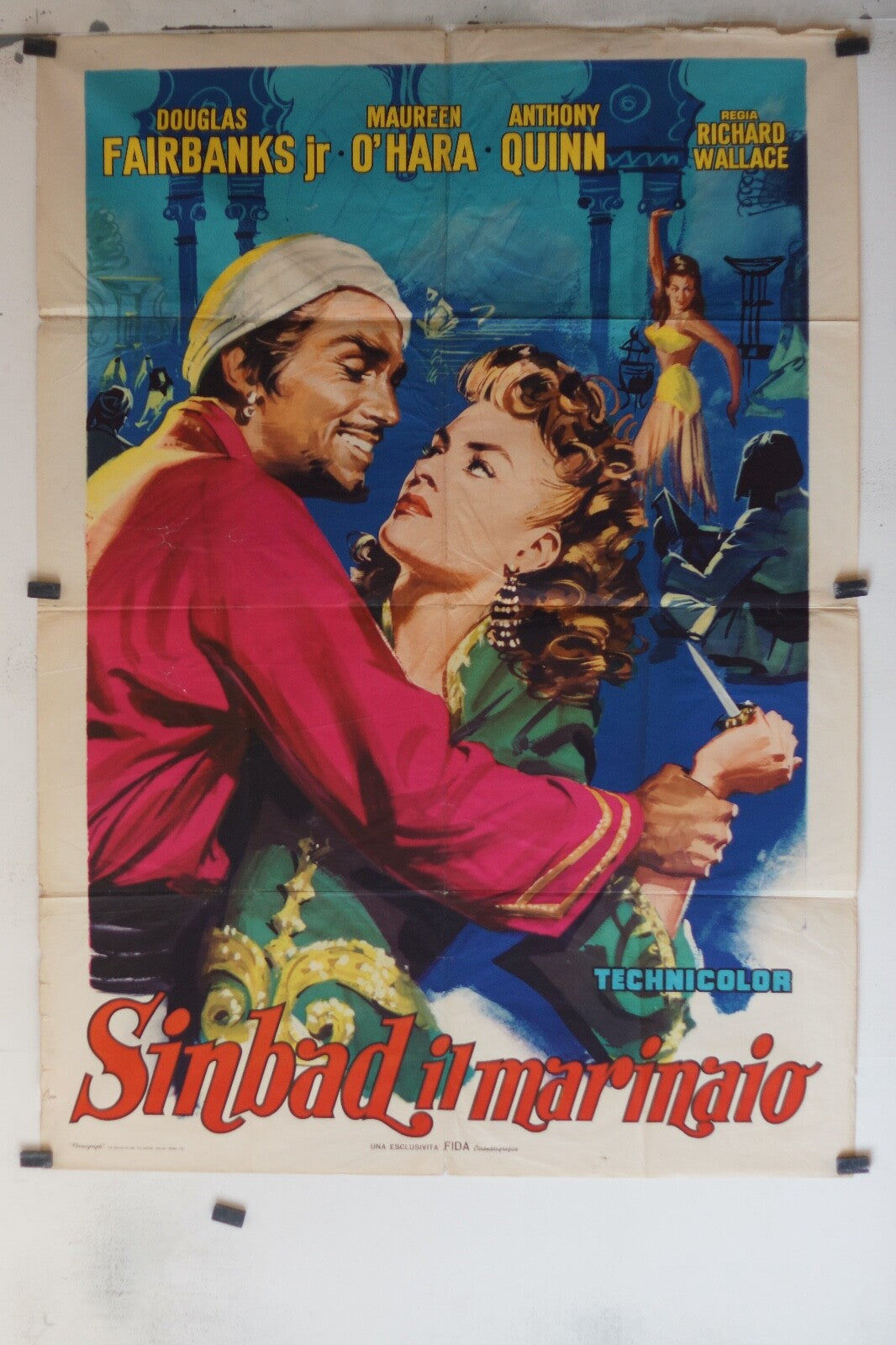 SINBAD IL MARINAIO, 1947 MOVIE POSTER ORIGINAL120x160 Douglas Fairbanks Jr